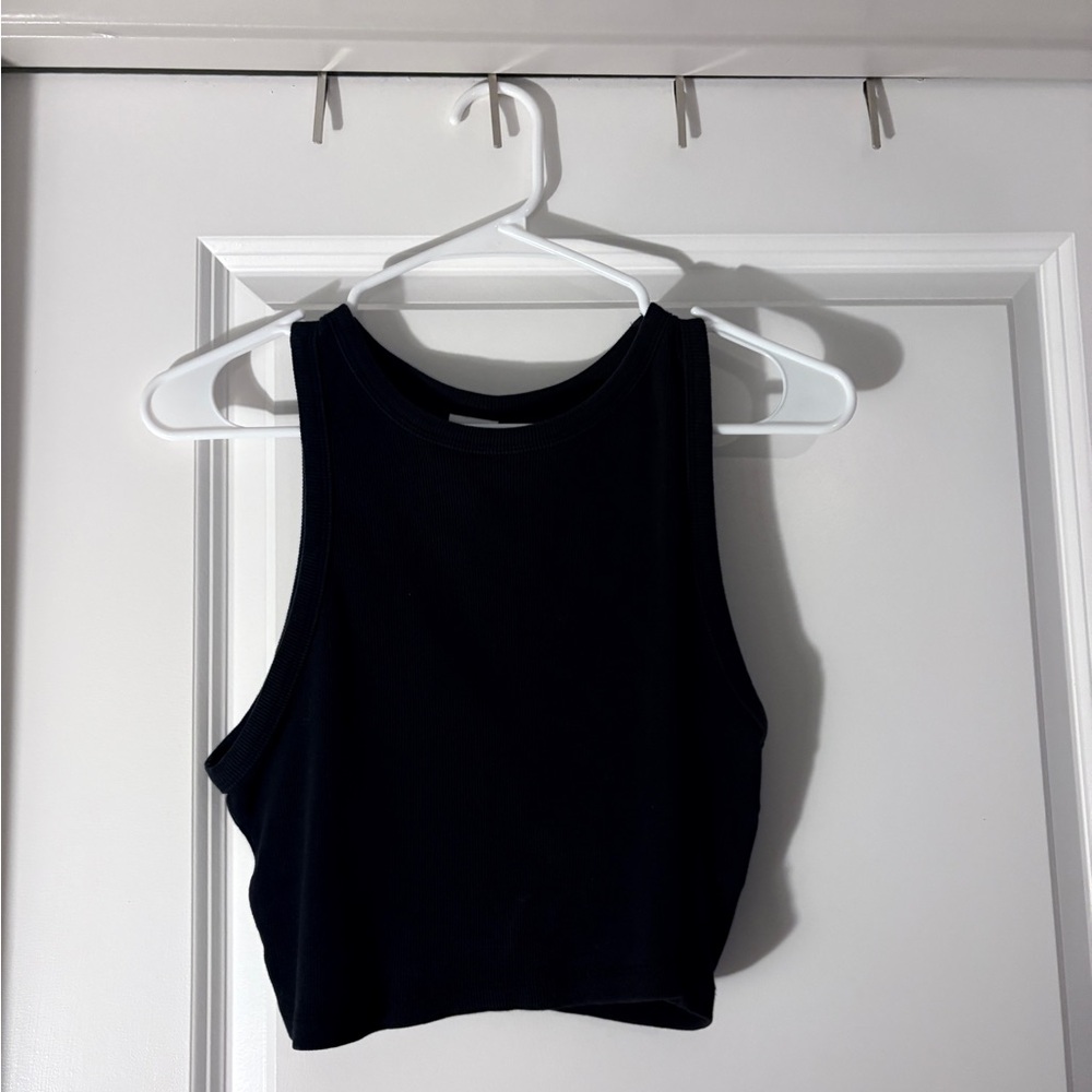 Black halter top